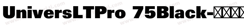 UniversLTPro 75Black字体转换